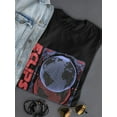 thumbnail image 3 of Eclipse Planet Techno Style T-Shirt Women -Image by Shutterstock, Female XX-Large, 3 of 4