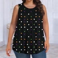 thumbnail image 4 of Jamicy Tank Tops for Women Plus Size Tank Top Home Casual Summer Tops Loose Fit Sleeveless T Shirts Trendy Crewneck Tunic Tees, 4 of 7