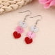 thumbnail image 1 of Pendientes colgantes de corazón de neón: pendientes llamativos de corazón hueco brillante para mujer Pendientes acrílicos ligeros de color neón de moda Los pendientes, 1 of 1