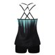 thumbnail image 4 of Trajes de baño tankini Dnzceghtig para mujer, trajes de baño retro de dos piezas, ropa de baño modesta, camisetas sin mangas deportivas con pantalones cortos XL, 4 of 6
