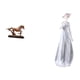 thumbnail image 5 of Figura de caballo,Figura coleccionable de caballo en miniatura,Figura de escritorio,Estatua de niña linda para escritorio,adorno nórdico moderno,Figura de niña en la, 5 of 8
