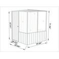 thumbnail image 4 of Absco AB1201 5 x 5 ft. Chicken Coop - Pale Eucalypt, 4 of 12