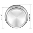 thumbnail image 4 of Deedro Moule à Pizza Plateau à Pizza - Plaque à Pizza Ronde en Acier Inoxydable, Moule à Pizza Robuste pour Four, Plateau de Service à Pizza Lavable au Lave-Vaisselle, 12 Pouces & 13 Pouces, Ensemble de 2 Pcs, 4 of 4