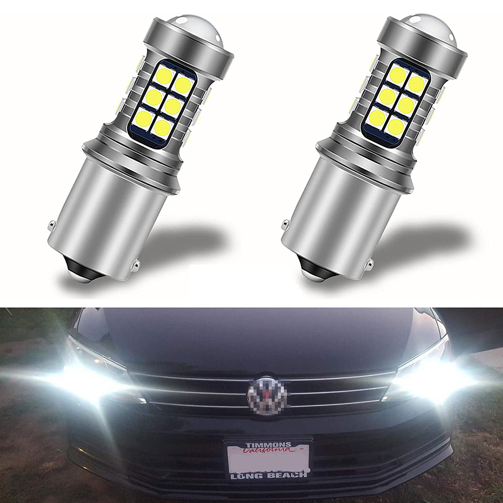CJS glory (2) Xenon White 27SMD LED Replacement Bulbs Compatible With