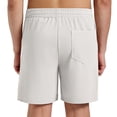 thumbnail image 3 of FEDTOSING Mens Waffle Shorts Summer Casual 7" Drawstring Elastic Waist Short with Pockets Beach Vocation, 3 of 7