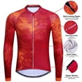 thumbnail image 4 of X-TIGER - Maillot de ciclismo de invierno para hombre, manga larga, forro polar térmico, ropa antibolitas para bicicleta, abrigo para bicicleta de carreras, 4 of 5