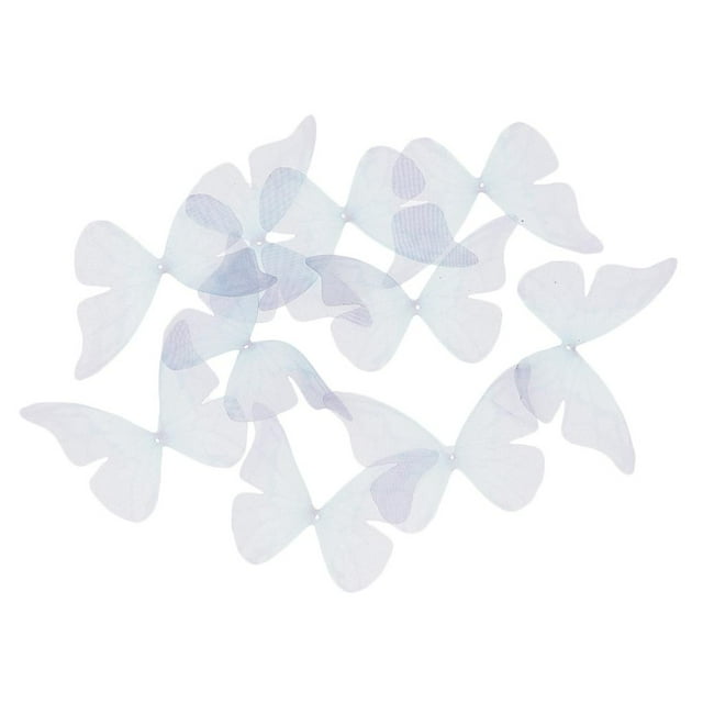 Pendiente decoración horquilla jinwen 10x encanto multicolor mariposa azul morado