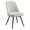 Cream, variant on Martel Swivel Chair in Charcoal Herringbone Fabric with Black Legs