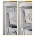 thumbnail image 3 of Kitchen Fruit Vegetable Rack Rolling Storage Cart 5-Layer Basket Organizer, 3 of 13
