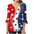 thumbnail image 2 of Lorytime Tshirts Shirts for Women Fourth of July Tops Patriotic Graphic Clothes Lorytime Stars and Stripes Clothes, 2 of 5