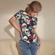 thumbnail image 3 of Fotbe rock record Skull artist Body de Mujer con Cuello Redondo y Mangas Cortas, Sin Mangas Ajustado, Suave, Cómodo y Básico-Small, 3 of 7