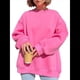thumbnail image 3 of Sudadera de Mujer con Cuello Redondo de Gran Tamaño Y2K, Suéter de Moda de Otoño e Invierno, Jersey. Rosa M, 3 of 8