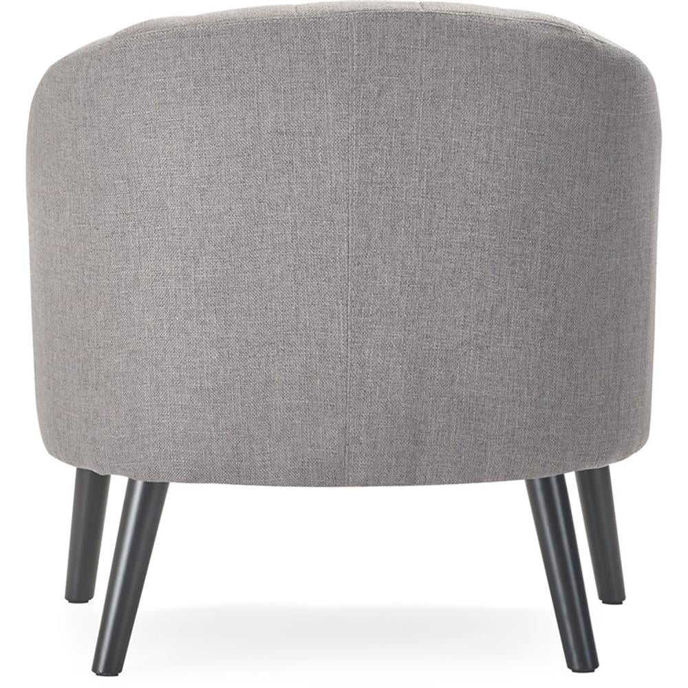 Adore Decor Ivey Modern Tufted Fabric Accent Chair in Gray