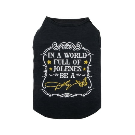UPC: 0886440700430 | Doggy Parton Dog Clothes Be A Dolly Dog or Cat T-Shirt Black Small
