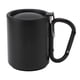 thumbnail image 1 of Taza de agua de acero inoxidable de doble capa, antideslizante, práctica taza de café aislada para acampar, color negro, 300 ml, 1 of 10