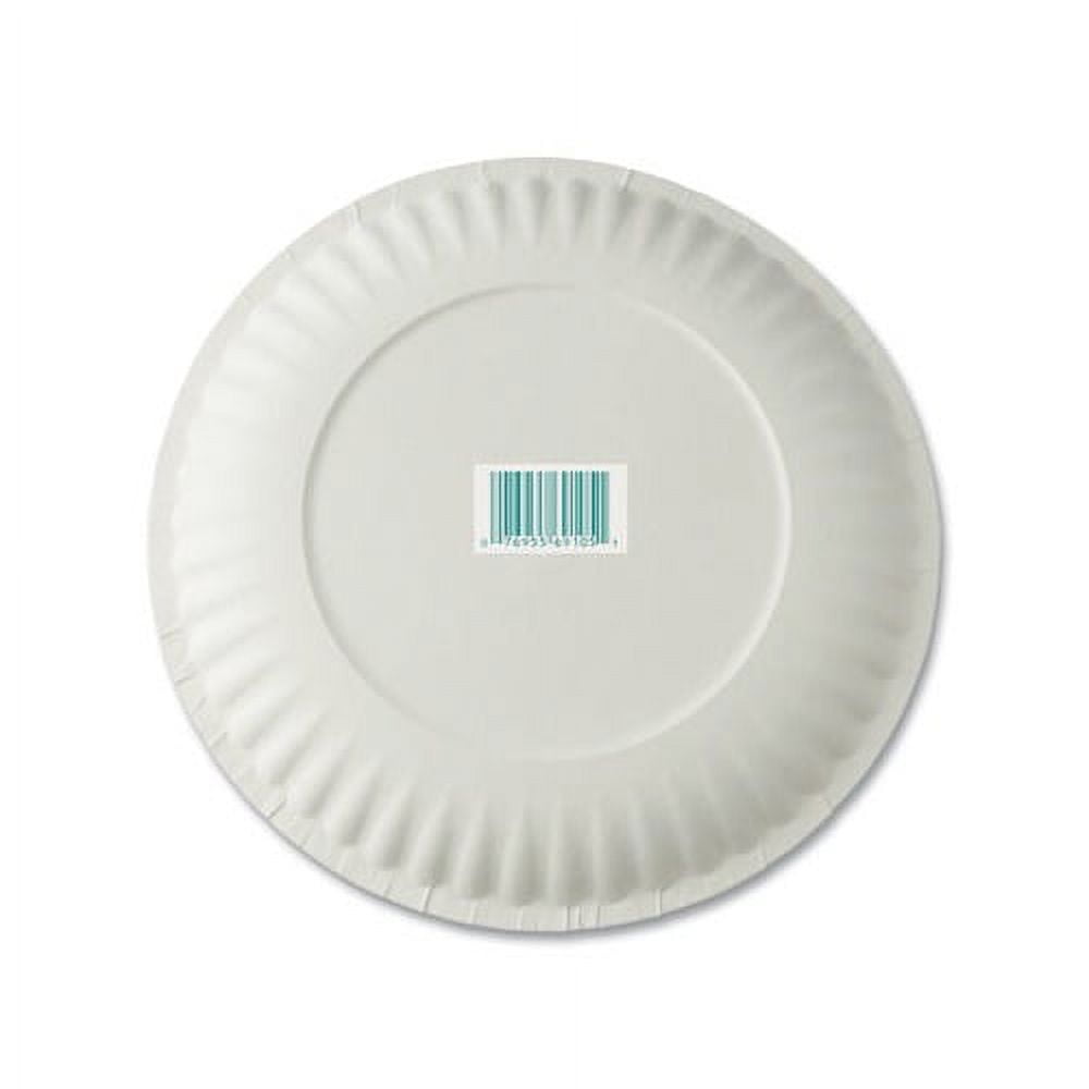 10 PACKS : AJM AJMPP6GRE Green Label Paper Plates, Microwavable, 6" Diameter