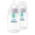 thumbnail image 2 of Paquete de 2 Biberones Anticólicos Philips AVENT con Ventilación AirFree, 9 oz, Transparente, SCY701/92, 2 of 3