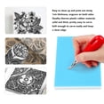 thumbnail image 4 of Rubber Carving Block, Easy To Clean 3 Layer Soft Linoleum Rubber Carving Block Thick 20x15x1cm  for Craft Project, 4 of 7