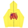 thumbnail image 5 of Sudadera con esternón oscura Y2K europea y americana, sudaderas con capucha para hombres y mujeres, pareja gótica, sudadera con cremallera larga de gran tamaño Harajuku, 5 of 5