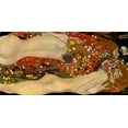 thumbnail image 2 of Klimt, Gustav 24x14 Black Ornate Wood Framed with Double Matting Museum Art Print Titled - Sea Serpents V, 2 of 4