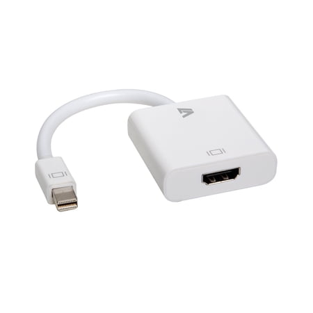 UPC: 0662919044775 | V7 Video Adapter Mini DisplayPort Male to HDMI Female  White