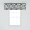 thumbnail image 2 of Ambesonne Black and White Window Valance, People Portrait, 54" X 18", Black White, 2 of 3