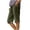 *1-Army Green, variant on Women's Cotton-Linen Capri Pants,Split Hem Button Detail Casual Trousers For Women,Ladies Lightweight Summer Travel Capris with Pockets,Gray,S-5XL