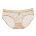 thumbnail image 2 of yunLCZ Women's Cotton Underwear High Waist Womens Sheer Lace Panties Sexy See Through Mesh Cotton Crotch Seamless Briefs, 2 of 4