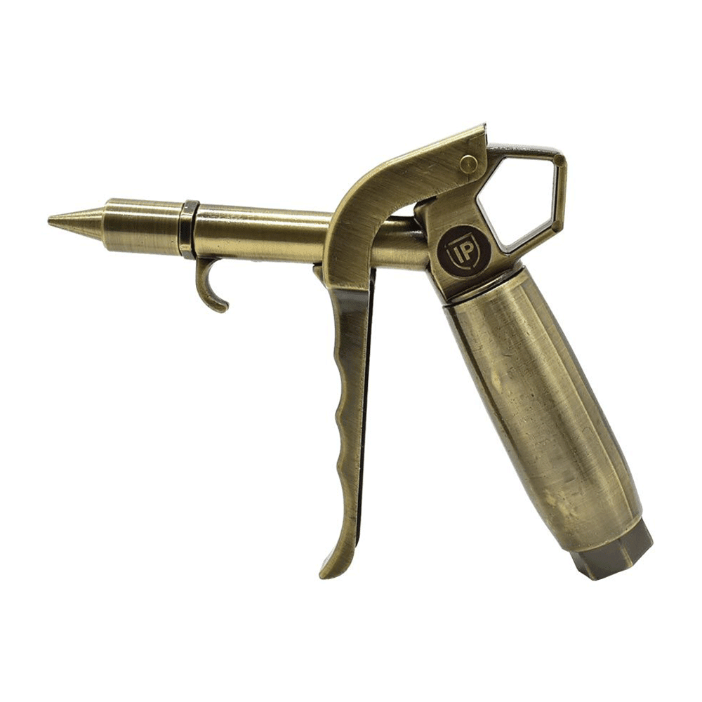Interstate Pneumatics B600 1/4" NPT Heavy Duty High Flow Rate Blow Gun - Copper Plated