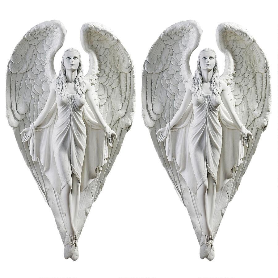 Design Toscano Spiritual Path Angel Wall Sculpture Set of 2 Walmart