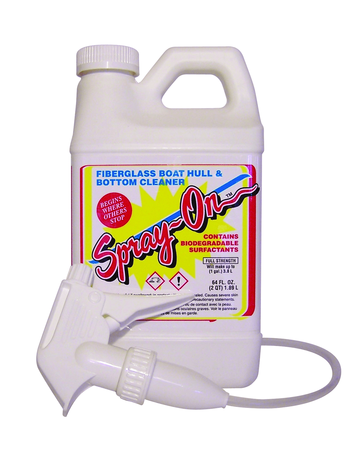 Sprayon Fiberglass Hull Cleaner 1/2 Gallon with Sprayer