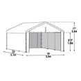 thumbnail image 4 of ShelterLogic 26775 Kit de Boîtier de Canopy Blanc 18-20, 4 of 5