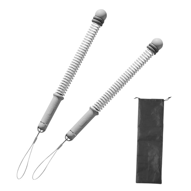 harper 2Pcs Ropeless Battle Ropes Strength Building Portable Multifunctional Exercise Gray