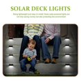thumbnail image 3 of 6Pcs Outdoor Solar Deck Lights Waterproof Fence Lights Garden Wall Lamps Solar Lights, 3 of 3