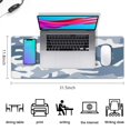 thumbnail image 5 of Blue and White Camouflage &nbsp;mouse Padswaterproofnon Slip&nbsp;for Office Home Work Gaminggaming Mouse PadRubber Base Mousepad with Stitched Edges 31.5x11.8inches, 5 of 7