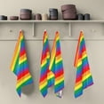 thumbnail image 5 of Dreamtimes Rainbow Striped Kitchen Towel, Dish Towels Quick Drying Tea Towels Absorbent Hand Towels for Kitchen Sink Dinner Table 28 x 18 Inches, Set of 6, 5 of 7