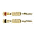 thumbnail image 2 of Monoprice 12 PAIRS Of High-Quality Gold Plated Speaker Banana Plugs, Closed Screw Type, 2 of 2
