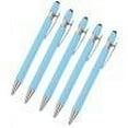 thumbnail image 1 of TIMIFIS Aluminum Black Gel Ink Pens 0.5Mm Fine Point Adhesive Click Pen Student Writing Ballpoint Pen Starting Season Supplies 5Pc, 1 of 5