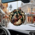 thumbnail image 6 of Uxgjfwu Acrylic Flat Nativity Scene Pendant 3 Inch Christmas Tree Hanging Ornament for Home Holiday Decor, 6 of 6