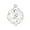 white Gold, variant on ABPETE 925 Sterling Silver Flower Pearl Cage, Openable Hollow Cage Lockets Pendant Cage, Charm Pendants for DIY Necklace Jewelry Making Women's Gift(Gold Color)