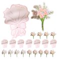 thumbnail image 1 of 30Pcs Thank You Paper Cards Flower Bouquet Shaped Greeting Cards Creative Blessing Cards, 1 of 9