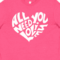 thumbnail image 4 of Inktastic All You Need is Love White Heart Shape Youth T-Shirt, 4 of 5