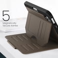 thumbnail image 4 of Allytechgroup Magnetic Case for Apple iPad Mini 7th 6th Generation 8.3", Multi Angle Viewing Stand Auto Sleep Wake Shockproof Protective Bumper Case Cover for iPad mini 6 7 2021/2024, Brown, 4 of 7