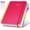 Rose, variant on Rose Faux Leather Hardcover 5-Subject Spiral Notebook, College Ruled 300 Pages with Divider Tabs, Large B5 8"×10", Journal for School & Work