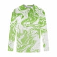 thumbnail image 4 of Rvwovn Men's Moisture Wicking Abstract Paint Long Sleeve Top, Breathable Workout Gym Running Raglan Shirt, 4 of 5