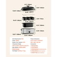 thumbnail image 5 of VEVOR Roaster Oven, 24QT Electric Turkey Roaster Oven, 150-450℉ Adjustable Temperature Electric Roasting Pan with 3 Bin Buffet Server, Self-Basting Lid, Defrost & Warm Function, Self-Basting Lid, 5 of 9