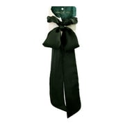 Kristin Ess Hair Scrunchie + Scarf Set � Emerald | Satin Hair Scrunchie | Hair Accessory for Women + Girls | Sleep and Night Scrunchie Hair Ties | Ponytail Holder