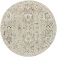 thumbnail image 2 of Nourison Oushak Home 4' x Round Cream Vintage Indoor Rug, 2 of 8