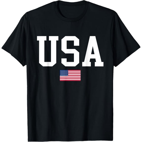 USA Patriotic American Flag For Men Women Kids Boys Girls US T-Shirt