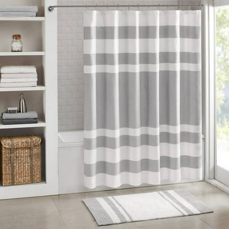 UPC 675716608996 product image for Home Essence Spa Waffle Shower Curtain with 3M Treatment  Grey | upcitemdb.com